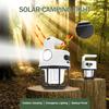 LED Rechargeable Solar Lights Camping Tent Atmosphere Super Long Endurance Portable Solar Emergency Hanging Lights Flashlight