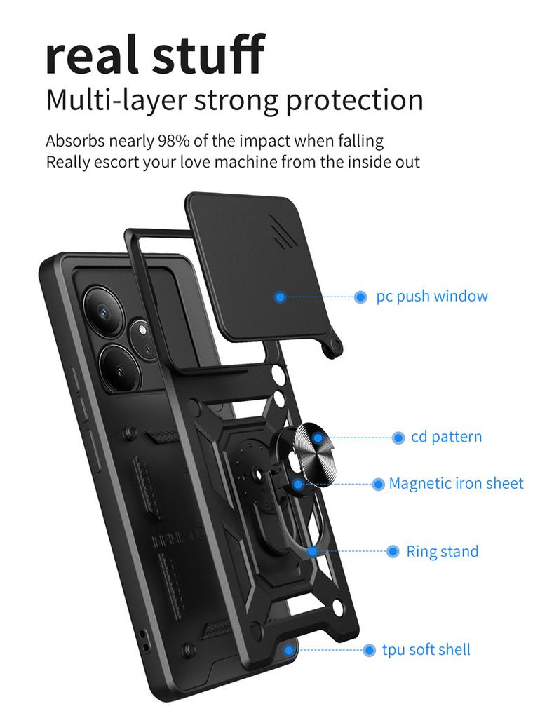 Armor Funda для Oppo Realme GT 6T GT6T Neo6 SE Neo6 5G магнитный держатель кольцо чехол для Realme GT Neo 6 6 T объектив защитная задняя крышка