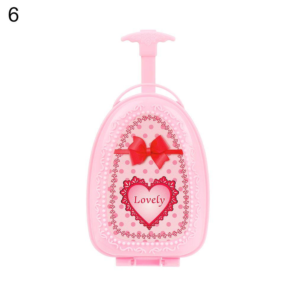 Fashion Play House Kids Toys Dollhouse Furniture Doll's Luggage Doll Suitcase Accessories
