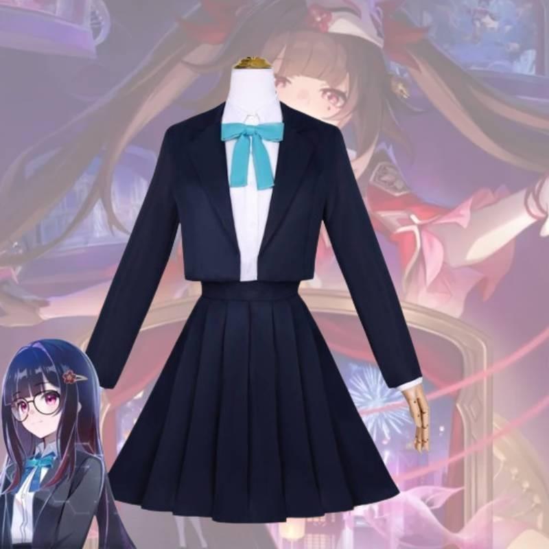 Милый костюм огненного цветка для косплея с аксессуарами и париком для игры, аниме, ролевой игры