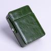 PU Leather Flip Top Cigarette Case, Portable Scratch Protective Storage Box Lighter Pocket Holder, Durable Practical Organizer