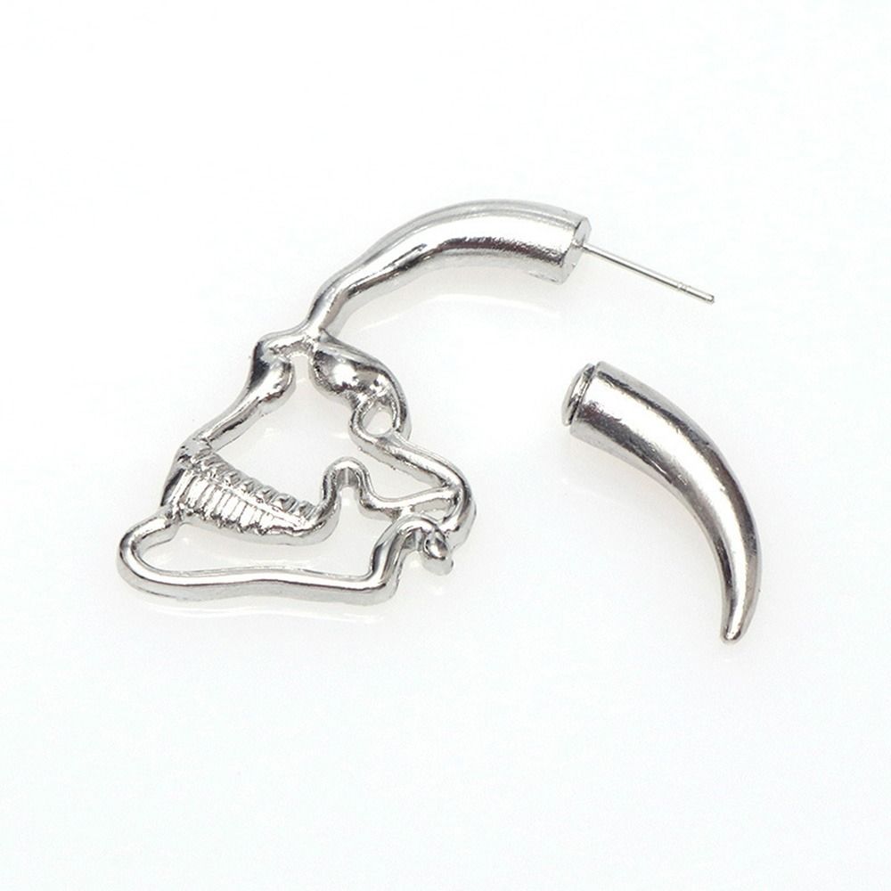 Серьги-гвоздики в виде черепа для вечеринки, полые серьги-гвоздики в виде скелета, женские серьги в корейском стиле