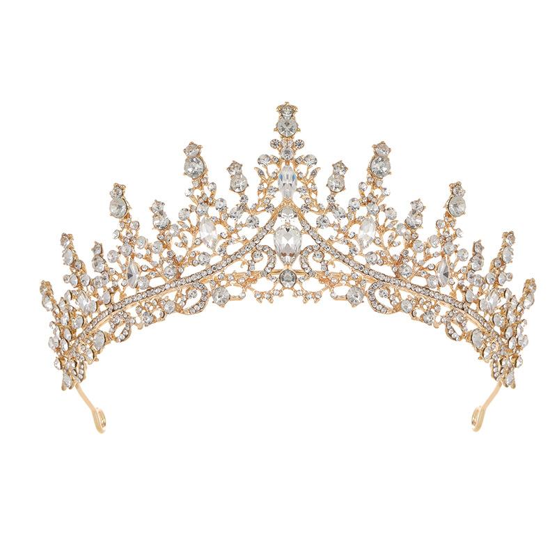 Корона свадебная тиара барокко стразы фестиваль свадебная атмосфера повязка на голову для волос корона свадебная тиара