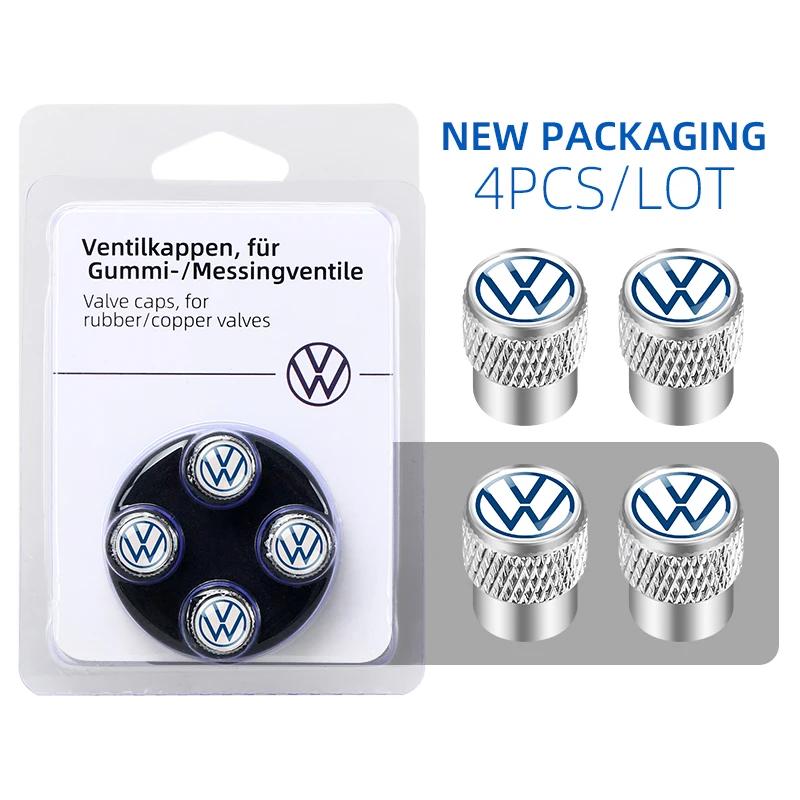 VW GTI GOLF 2026 Hot For VW VOLKSWAGEN 4pcs/set Car Tire Valve Cap Car Styling Accessories For Volkswagen Golf-5 6 7 Bora Jetta