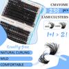 Diy False Eyelashes Single Tuft Of Hair 238 Tufts 80D + 100D Dense With Eyelash Glue Tool Set