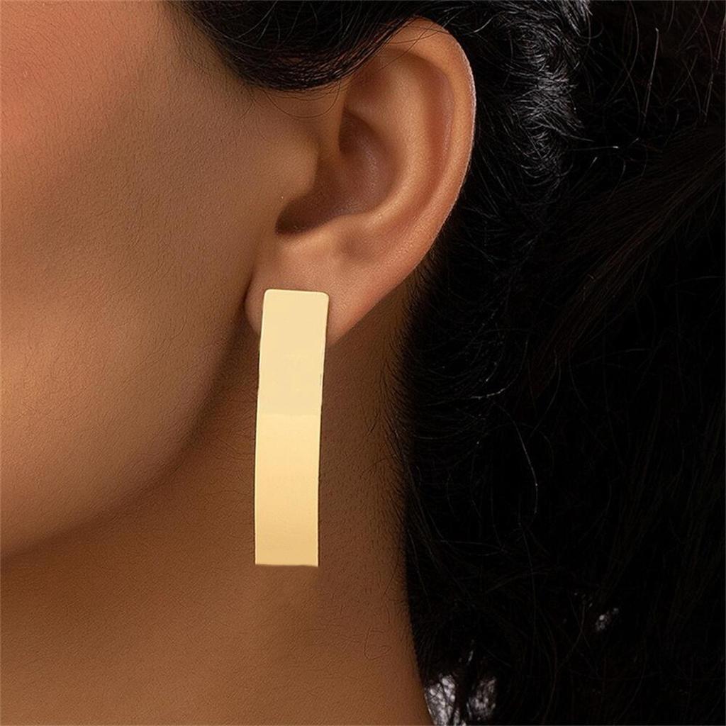Fashion Metal Texture Shiny Retro Earrings For Women