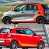 2 шт., Стайлинг автомобиля для Smart 451 453 Fortwo Forfour, спортивные гоночные наклейки на заказ, дверные боковые наклейки для тела, юбка, декоративные наклейки, виниловые