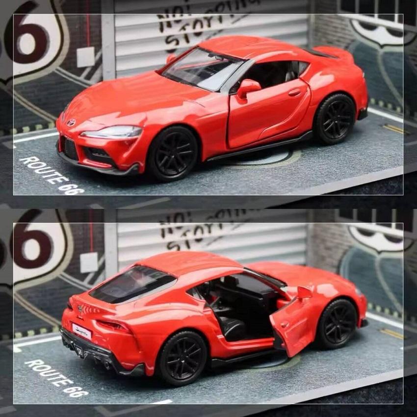 Форсаж JDM 2020 Toyota GR Supra Суперкар Симуляция Литой и Игрушечный Автомобиль RMZ city 1:36 моделей автомобилей из сплава, подарки для детей