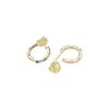 Boucles d'oreilles - Hinnar - Argent 925 - Plaqué or jaune 18 carats - Zircone multicolore - Femme
