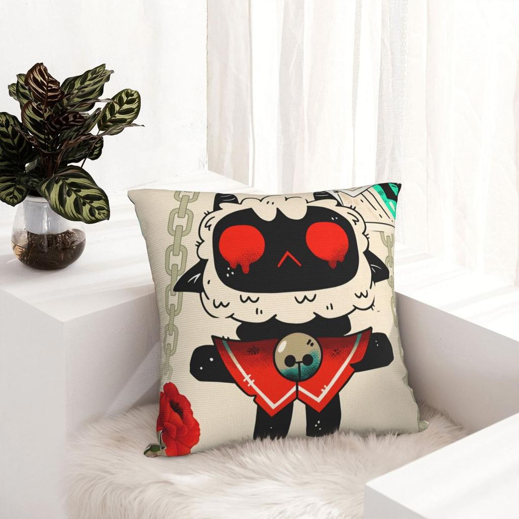 Cult Of The Lamb Pillow Cover Cushion Cover Soft Design Pillow Case Morden Pillowcases For Office Car Home Decorative