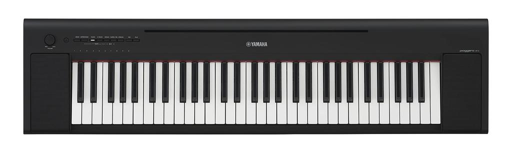 YAMAHA Electronic Keyboard Piaggero 61 Keys Touch Response Stylish Simple Beginner Music Production Live Performance Black NP-15B