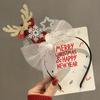Christmas Headband Christmas Antler Hairpin Ladies Headdress Holiday Decoration Gift Big Bow Headband Christmas Headdress