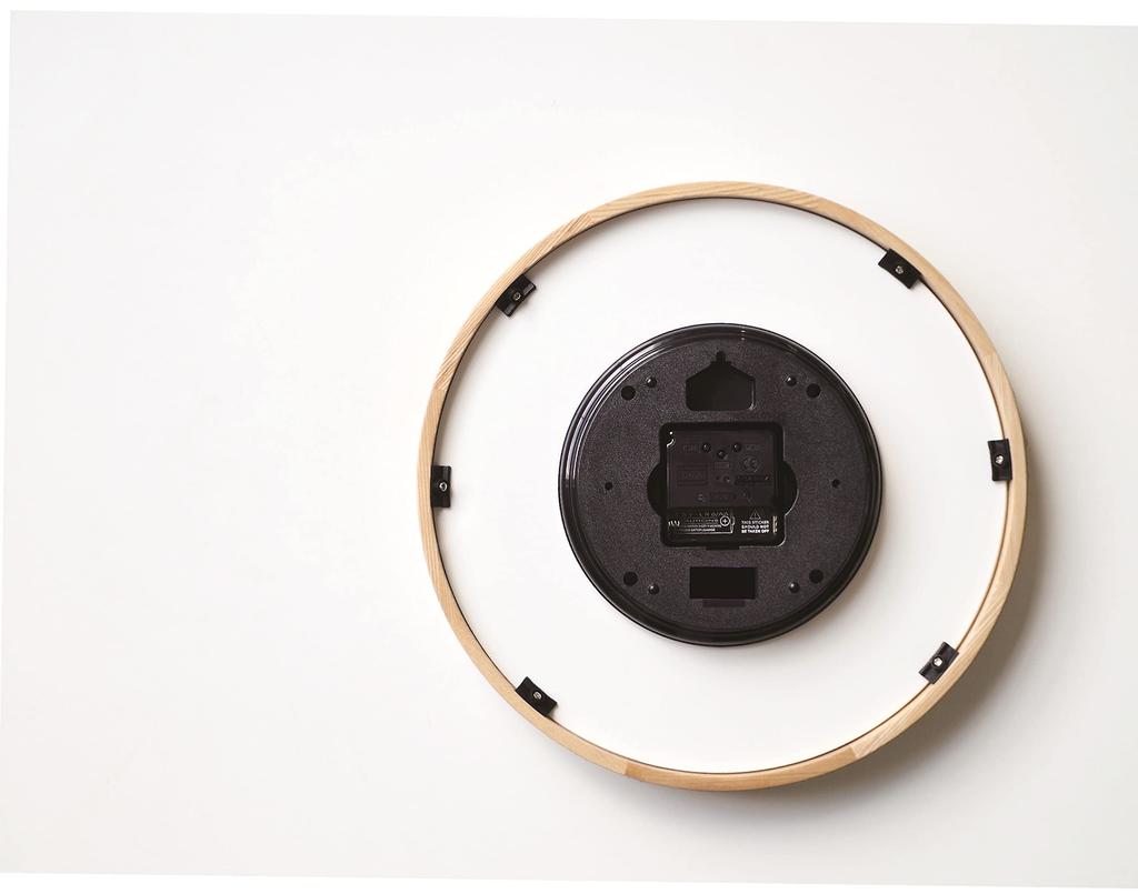 Interform Wall Clock Clock Orant Brown Diameter 30cm Step Movement Radio-Controlled CL-3350BN Radio-Controlled