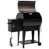 Pellet Grill with Shelf Black 94 Cm Iron