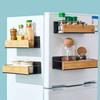Стеллаж для хранения вещей Прочная несущая способность Простая установка Прочная конструкция Передвижная магнитная полка для специй на холодильник