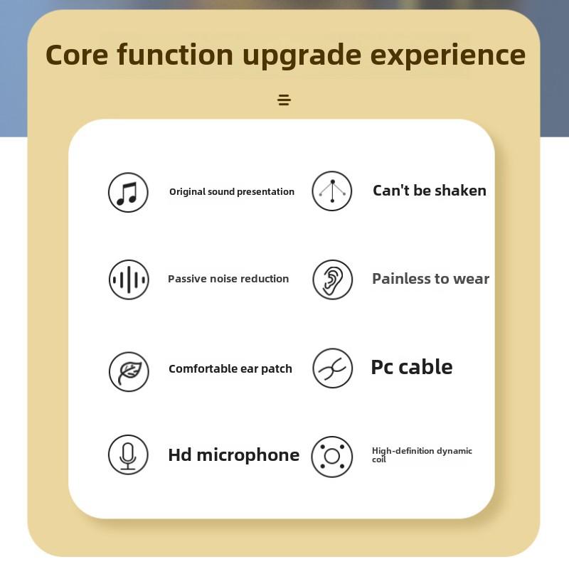 Новые спортивные внутриканальные проводные наушники HIFI Heavy Subwoofer Наушники с микрофоном и управлением Проводные наушники