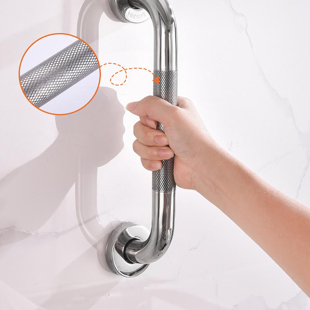 Bathroom Tub Toilet Handrail Grab Bar Stainless Steel 30/40/45cm Anti Slip Shower Safety Support Handle Towel Rack