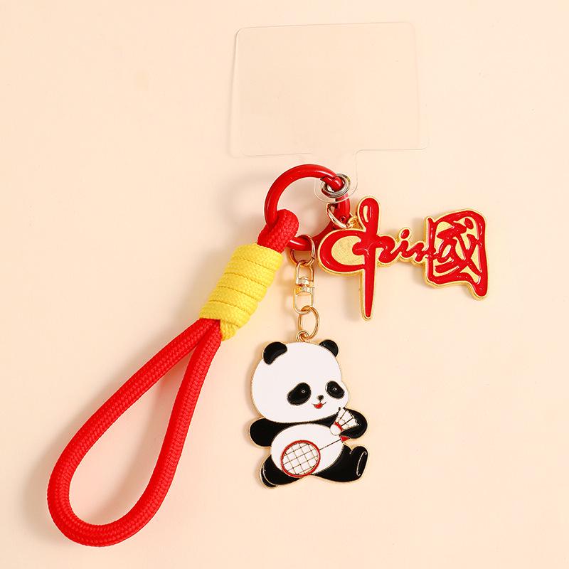 Модный брелок в виде панды: Милая подвеска в китайском стиле и креативное украшение для пары