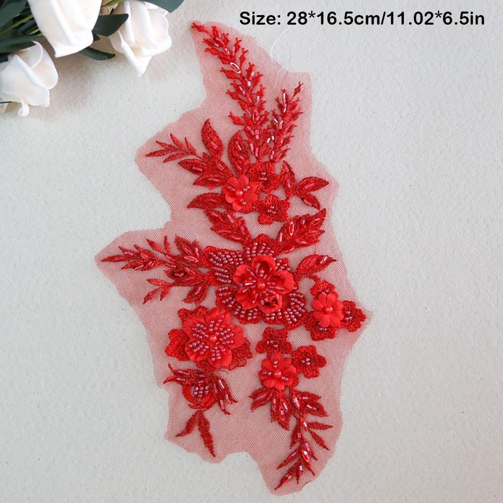 Sequin Embroidery Embroidered Floral Patches DIY Sequins Patches Stage Costumes