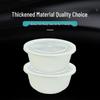 LvKANGCHU 999ml Disposable Food Grade Round Takeaway Bowls with Lids, 300 Sets