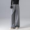 Demana Women's Vintage Heart Flocked Drawstring Casual Pants