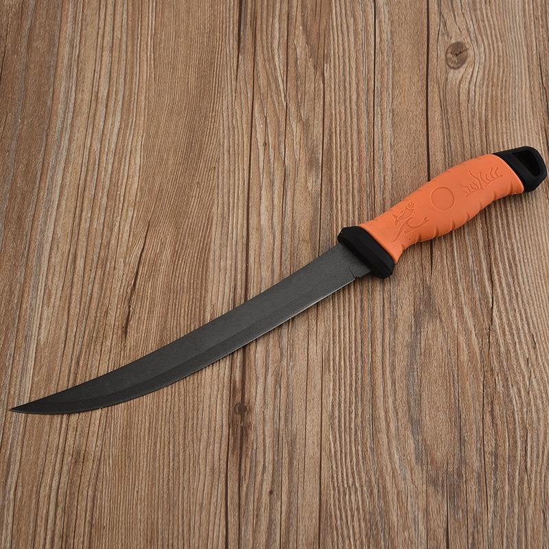 Многофункциональный нескользящий скребок из нержавеющей стали для рыбной чешуи, резиновая ручка, нож для резки рыбного филе, рыболовный инструмент, рыболовные снасти