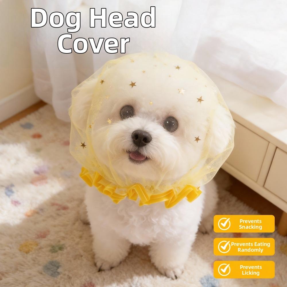 Face Cover Pet Protective Mask Anti-Mosquito Eating Dog Protective Veil  for Outdoor Use
