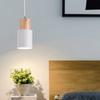 Nordic Designer Simple Wire Chandelier LED E27 Wood Pendant Lights Fixture Kitchen Bar Hotel Home Indoor Decor