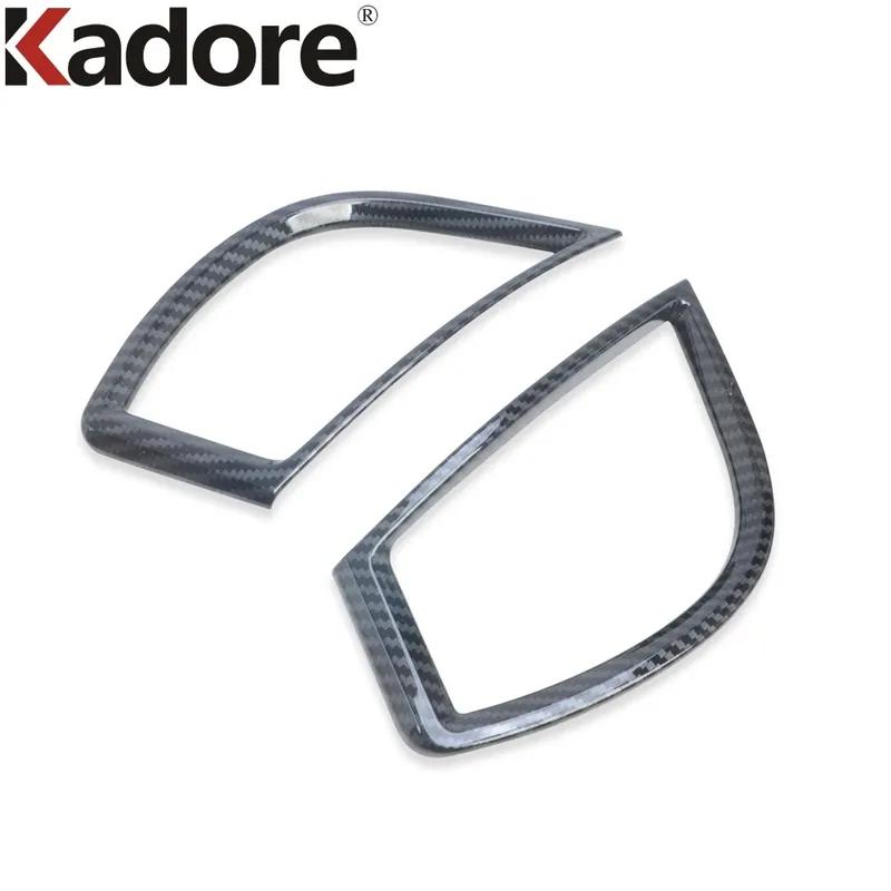 Для Kia Seltos     Накладка-молдинг на вентиляционное отверстие передней боковой панели кондиционера из углеродного волокна, элемент отделки салона