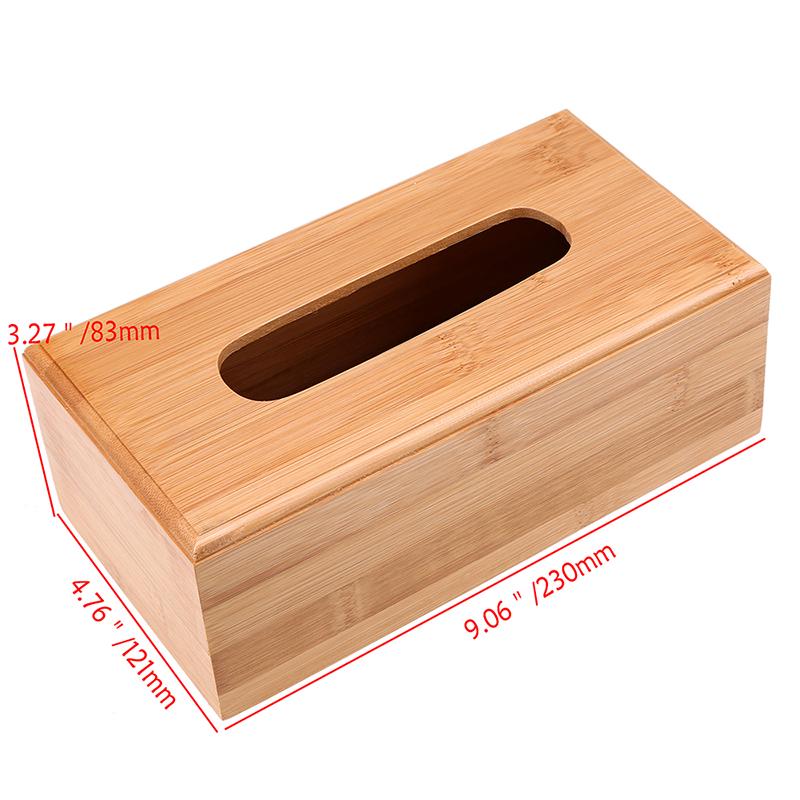 Wooden Tissue Box Home Tissue Storage Container Napkin Paper Holder Case for Office Hotel Decor