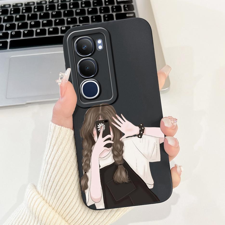 Чехол для Vivo Y19s V2419 Новый Уникальный Конфетный Расписной Чехол 6.68'' Ударопрочный Чехол для Телефона Для Vivo Y19s Y 19 s VivoY19s 4G Мягкий Чехол