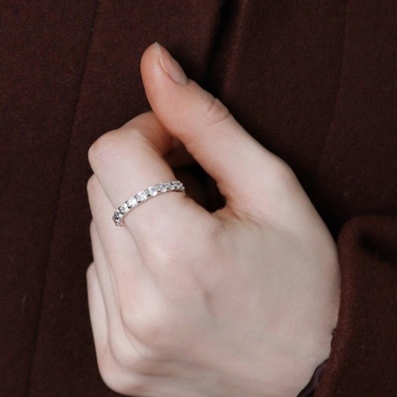 ozel [Custom Made]Silver925 Starlight CZ Ring ES131R