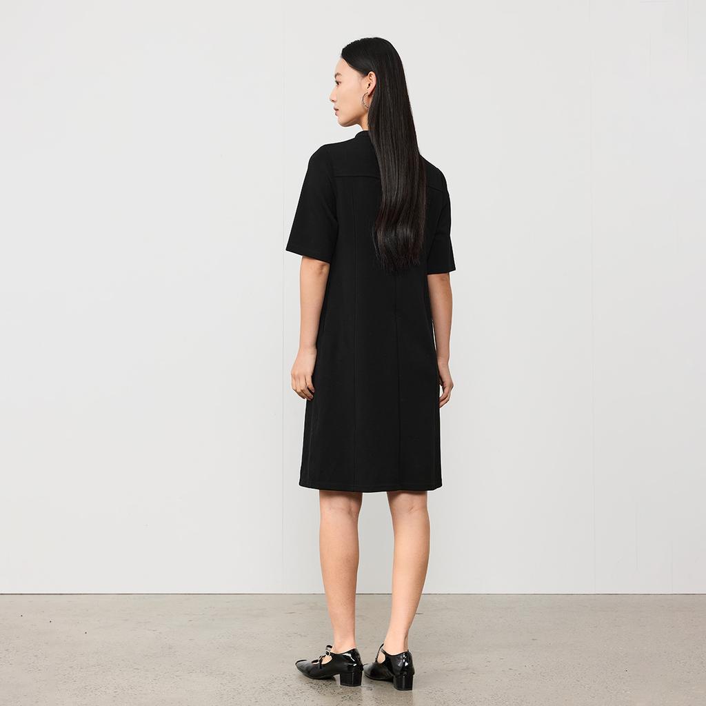 Round Neck Short-Sleeved Dress