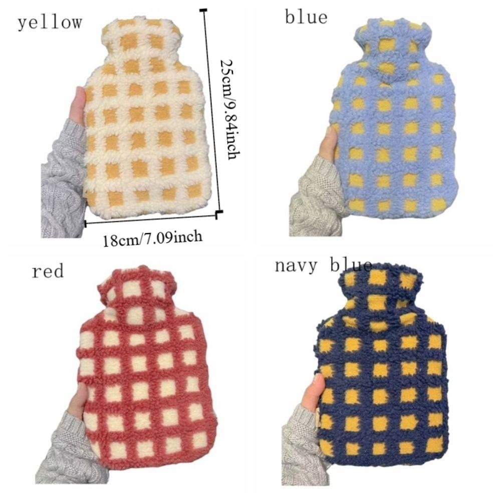 Thickened Warm Water Bag Water Filled Hand Warmer Foot Warmer Detachable Warm Handbag  Winter