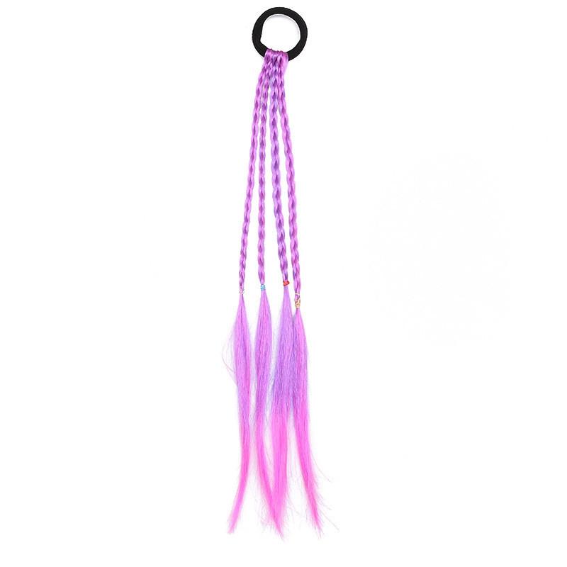 Резинка для волос для женщин и девочек, резиновая лента, кольцо, твист, коса, аксессуары для волос, разноцветный держатель для хвоста, милый парик для волос