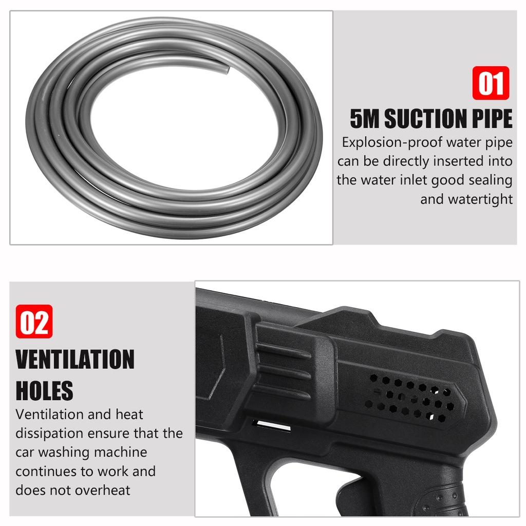 70Bar 88VF Очиститель высокого давления Автомойка Спрей Беспроводной распылитель воды Очистительная машина