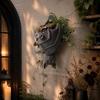 Gothic Style Bat Hanging Planter Halloween Hanging Succulent Planter  Halloween Decoration