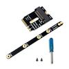 Адаптер M.2 Key A+E к NVME PCIE4.0 Для 2230 2242 2260 2260 2280 Плата-переходник Установка с кронштейном