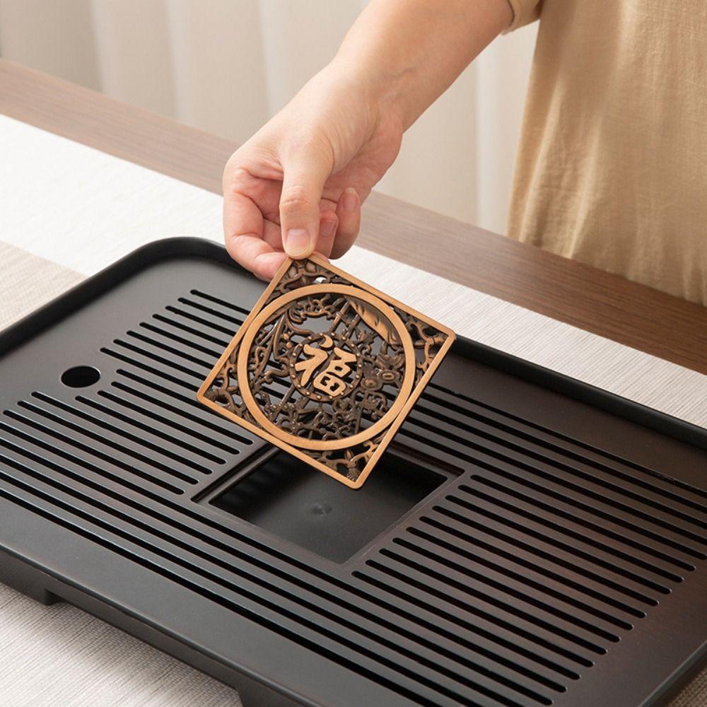 Фильтр для хранения воды Поднос для подачи чая Быстрый слив Чайный сервиз Стол Gongfu Чайный столик Kungfu