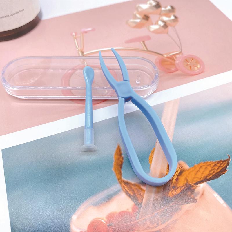 Мини-портативный зажим для контактных линз, пинцет, комбинированный ящик для хранения, пластиковые зажимы для снятия очков, аксессуары