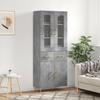 VidaXL Highboard Concrete Grey 69.5x34x180 Cm Engineered Wood 3198525