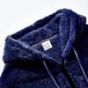 Winter Men's Thick Warm Double-sided Fleece Jacket Zipper Loose Cardigan Casual Hooded Jacket