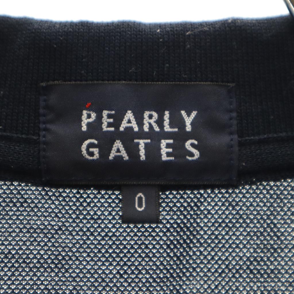 Pearly Gates Сделано в Японии Рубашка поло с коротким рукавом Темно-синяя Женская Б/У