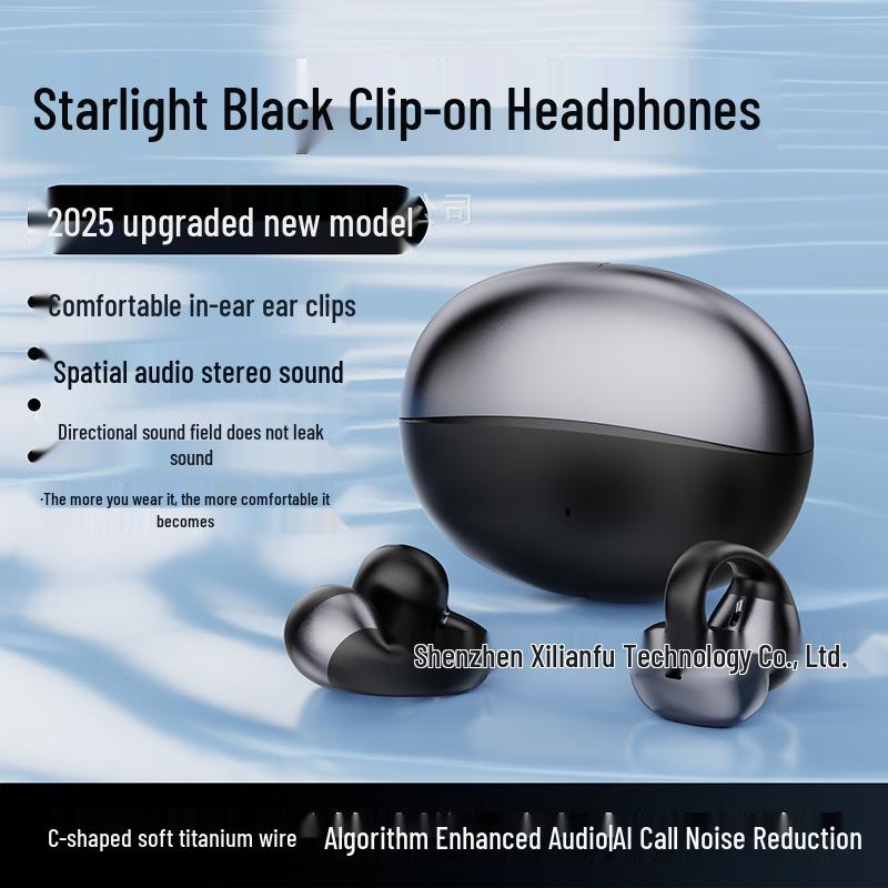 Miniso M09 Smart Translation Bluetooth Earphones - Clip-On, High-Quality Sound, Long Battery Life