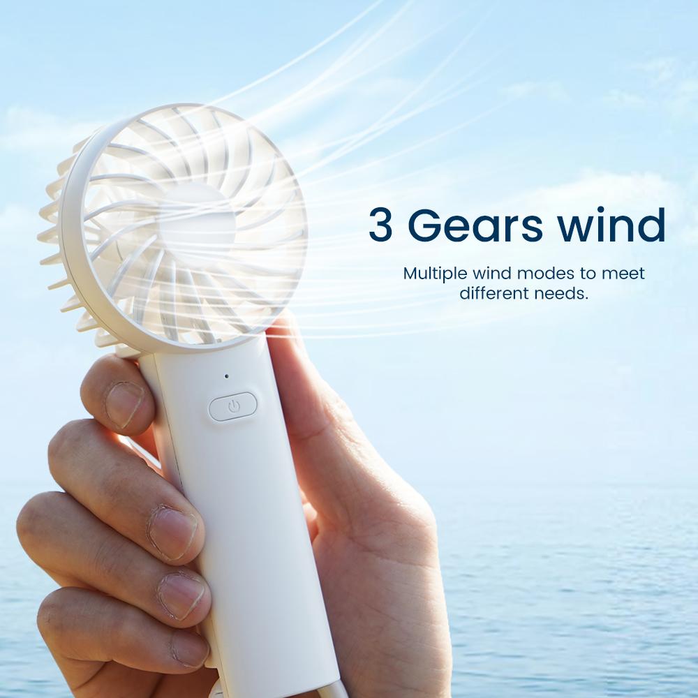 Cute Mini Fan Portable Handheld Fan Lightweight Handy Fan Pocket Low Noise Small Electric Fans For Student Gift Outdoor Fans New