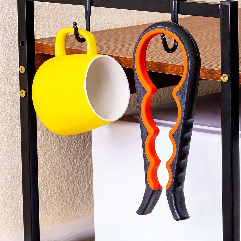 Открывалка для банок Открывалка для бутылок Захват для банок для слабых рук, пожилых людей с артритом, детей, нескользящий инструмент для открывания консервных банок 4 в 1, легко снимает крышки