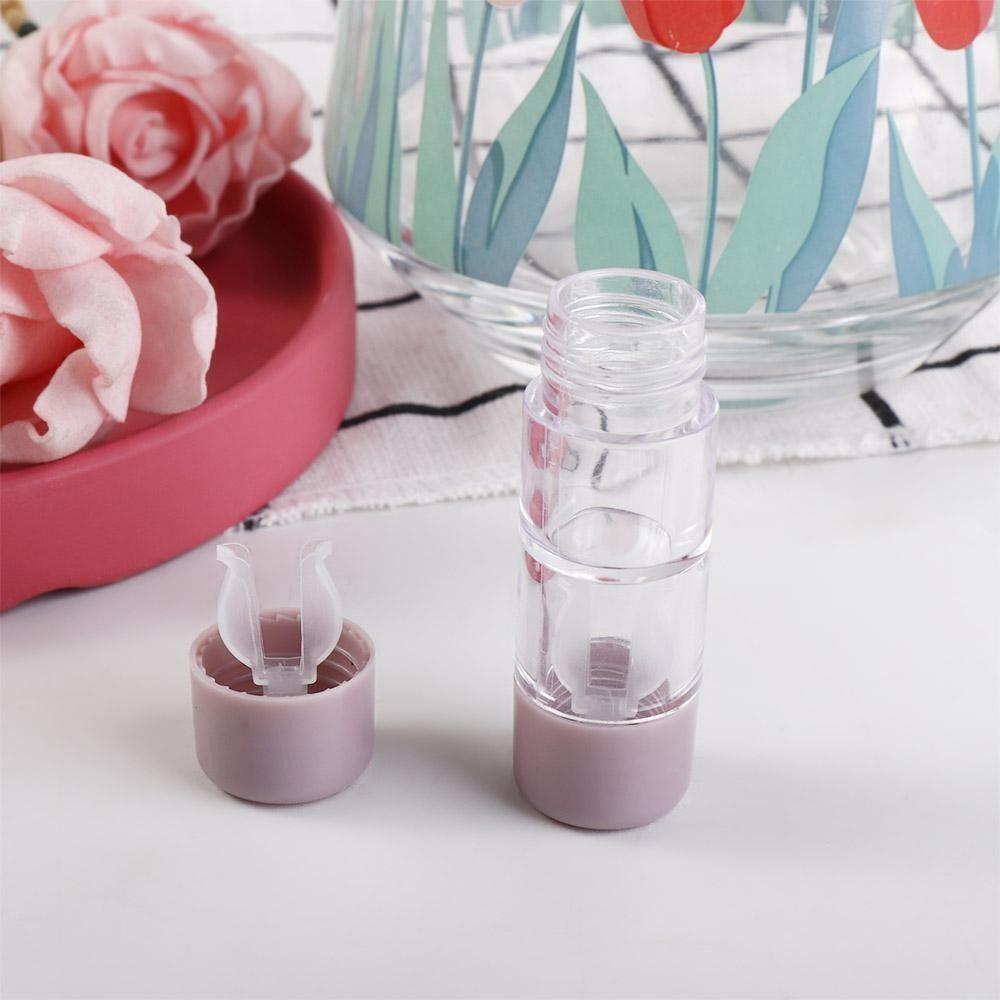 Solid Color Contact Lens Case Cylindrical Eye Care Lenses Box Portable Contact Lens Container