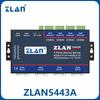 Промышленный 4-портовый последовательный сервер ZLAN RS232/485/422 в Ethernet Modbus шлюз