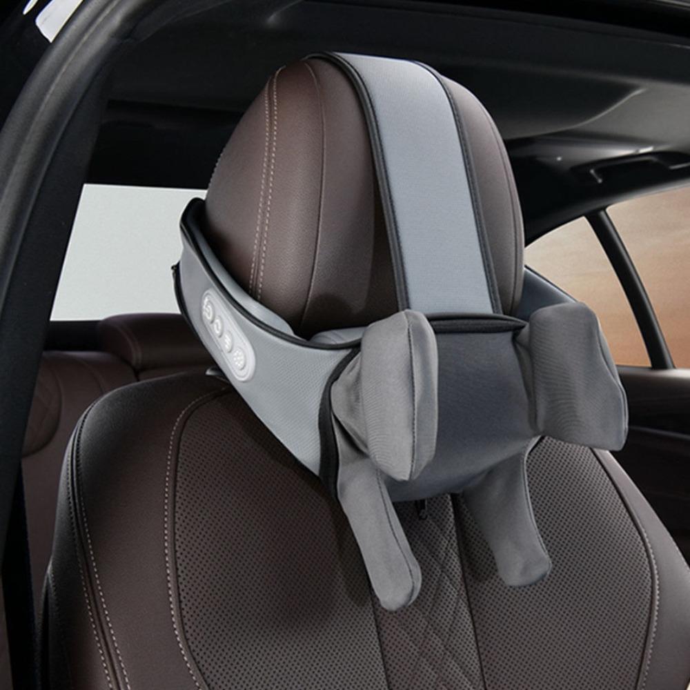 Multi-functional Car Massage Pillow Heated Cervical Massage Tool for Vehicle Home Office