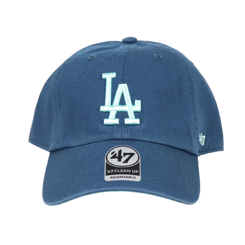47 Seven Dodgers Clean Up and LA Low Los Angeles Timberland Free Size [Forty Brand] Cap, Men's Women's, Logo, Cap, MLB, Dodgers, Ballpark, Blue,